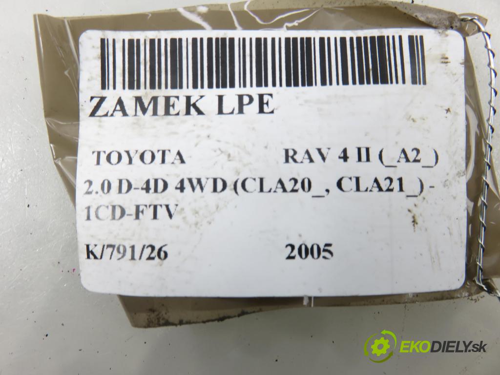 TOYOTA RAV 4 II (_A2_) SUV 2005 85,00 2.0 D-4D 4WD (CLA20_, CLA21_) - 1CD-FTV 1995,00 zámok