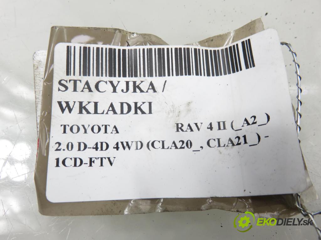 TOYOTA RAV 4 II (_A2_) SUV 2005 85,00 2.0 D-4D 4WD 116 - 1CD-FTV 1995,00 spinačka / zámky 45020423 ; 8978352040
