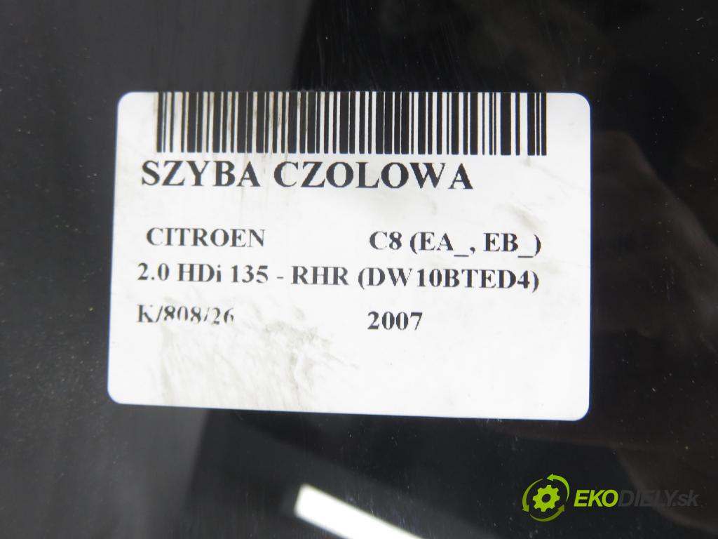 CITROEN C8 (EA_, EB_) MINIVAN 2007 100,00 2.0 HDi 135 - RHR (DW10BTED4) 1997,00 Okno čelná