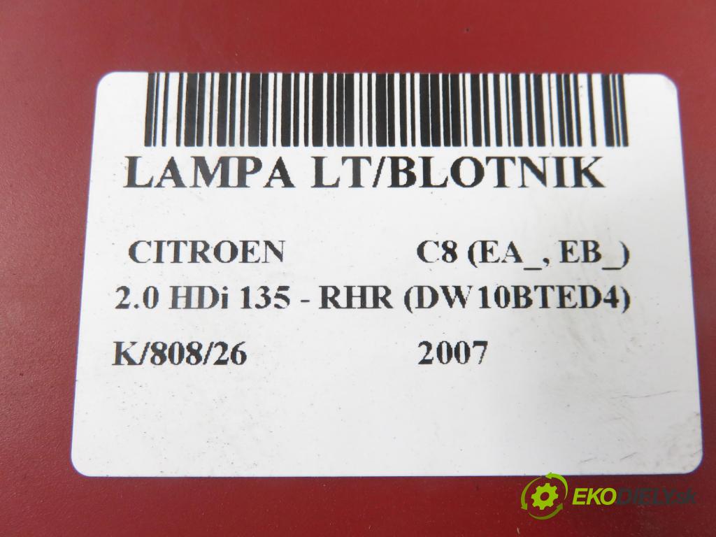 CITROEN C8 (EA_, EB_) MINIVAN 2007 100,00 2.0 HDi 135 - RHR (DW10BTED4) 1997,00 Svetlo ľavé zadné