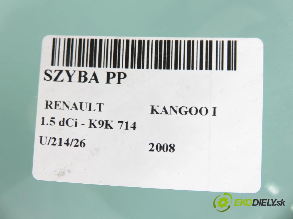 RENAULT KANGOO (KC0/1_) KOMBIVAN 2008 50,00 1.5 dCi 68 - K9K 714 1461,00 okno PP