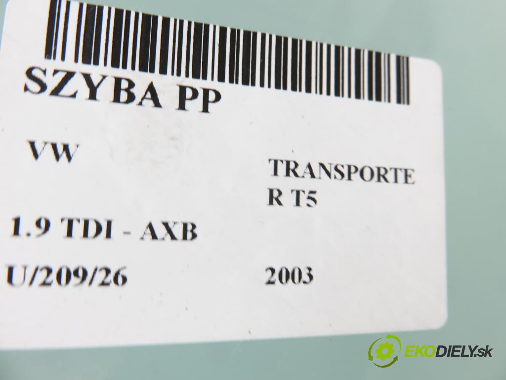 VW TRANSPORTER V Autobus (7HB, 7HJ, 7EB, 7EJ, 7EF, 7EG, 7HF, 7E BUS 2003 77,00 1.9 TDI - AXB 1896,00 Okno PP