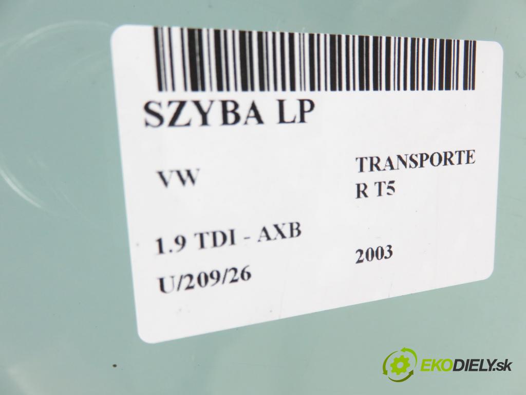 VW TRANSPORTER V Autobus (7HB, 7HJ, 7EB, 7EJ, 7EF, 7EG, 7HF, 7E BUS 2003 77,00 1.9 TDI - AXB 1896,00 Okno LP