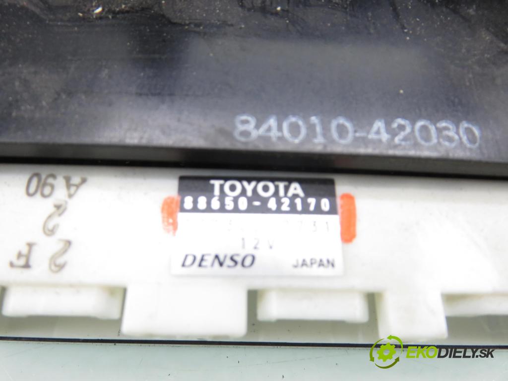 TOYOTA RAV 4 II (_A2_) SUV 2005 85,00 2.0 D-4D 4WD 116 - 1CD-FTV 1995,00 Panel kúrenia KLIMATRONIK 8865042170 ; 1773007731