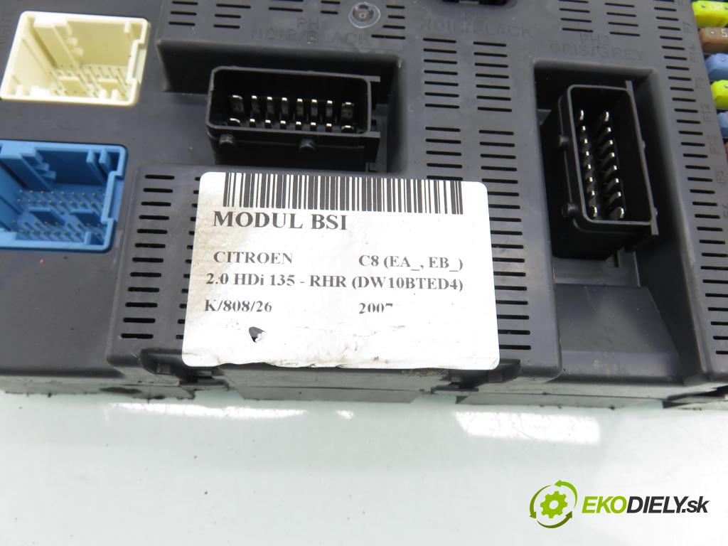 CITROEN C8 (EA_, EB_) MINIVAN 2007 100,00 2.0 HDi 135 - RHR (DW10BTED4) 1997,00 MODUL BSI 9663798480