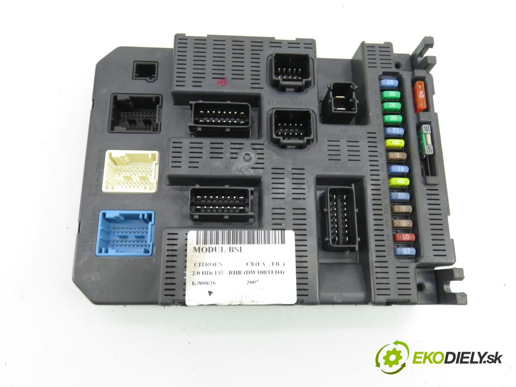 CITROEN C8 (EA_, EB_) MINIVAN 2007 100,00 2.0 HDi 135 - RHR (DW10BTED4) 1997,00 MODUL BSI 9663798480