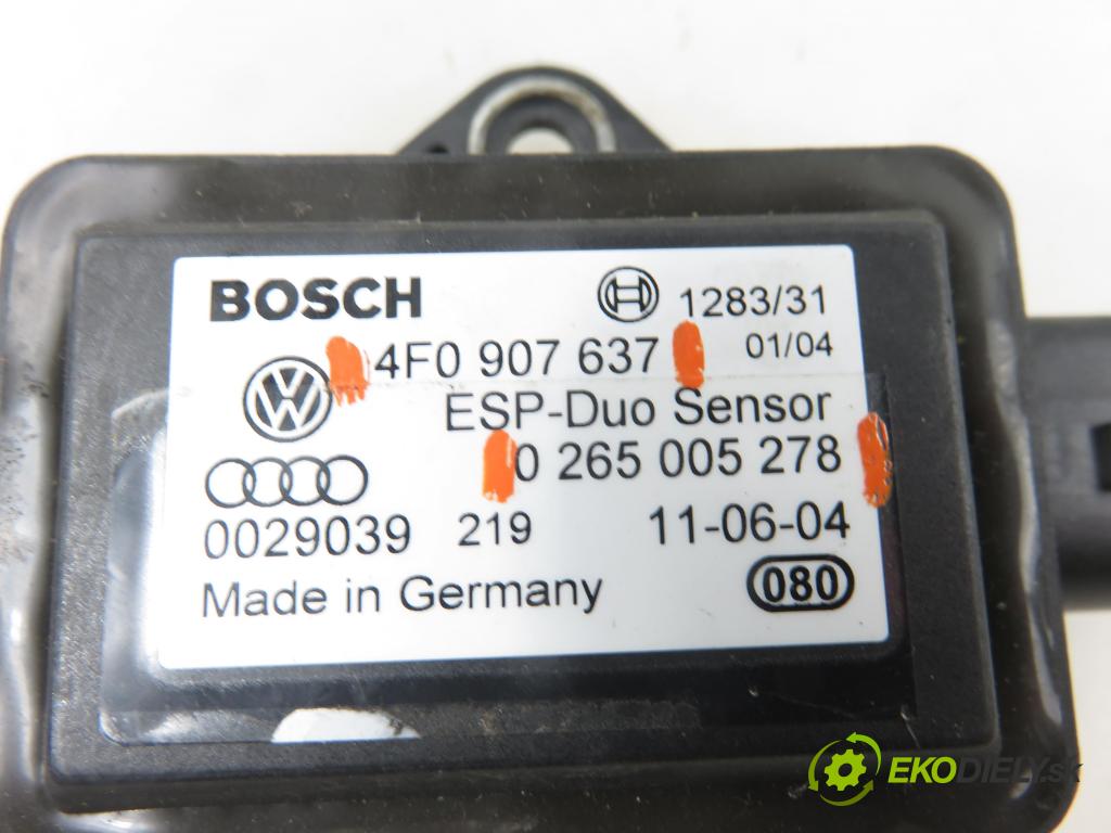 AUDI A6 (4F2, C6) SEDAN 2004 165,00 3.0 TDI quattro - BMK 2967,00 Snímač ESP 0265005278 ; 4F0907637