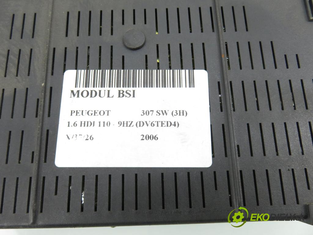 PEUGEOT 307 SW (3H) KOMBI 2006 80,00 1.6 HDI 110 - 9HZ (DV6TED4) 1560,00 MODUL BSI 9661940480