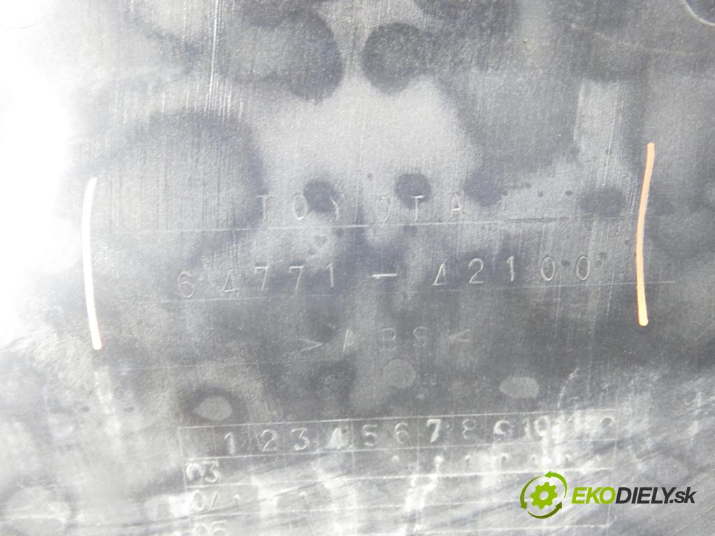 TOYOTA RAV 4 II (_A2_) SUV 2003 85,00 2.0 D-4D 4WD 116 - 1CD-FTV 1995,00 Vešiak: KOLA: ZÁLOHOVANIE: 6477342030 ; 6477142100