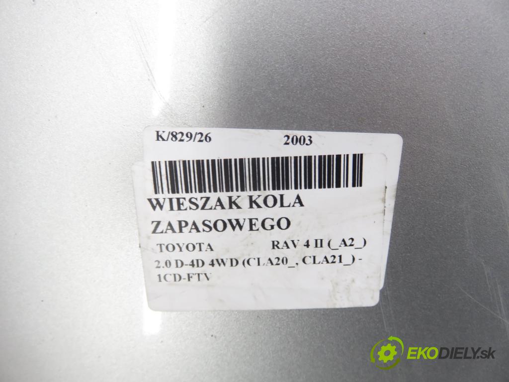 TOYOTA RAV 4 II (_A2_) SUV 2003 85,00 2.0 D-4D 4WD 116 - 1CD-FTV 1995,00 Vešiak: KOLA: ZÁLOHOVANIE: 6477342030 ; 6477142100