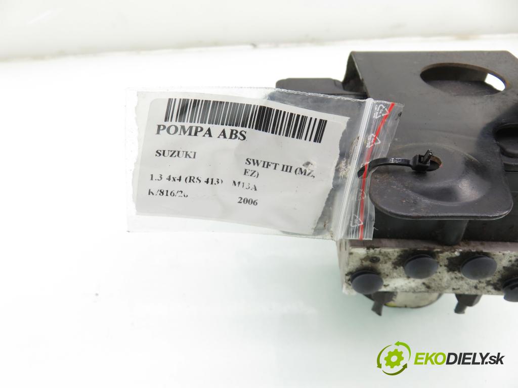 SUZUKI SWIFT III (MZ, EZ) HB 2006 68,00 1.3 4x4 (RS 413) - M13A 1328,00 Pumpa ABS 06210905673 ; 06210203874 (Pumpa ABS)