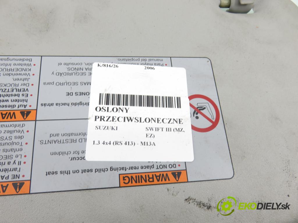 SUZUKI SWIFT III (MZ, EZ) HB 2006 68,00 1.3 4x4 (RS 413) - M13A 1328,00 KRYTY SLUNEČNÍ SVĚTLO 