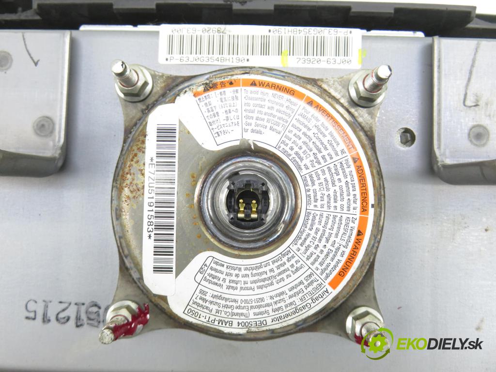 SUZUKI SWIFT III (MZ, EZ) HB 2006 68,00 1.3 4x4 (RS 413) - M13A 1328,00 AirBag air BAG CESTUJÍCÍ: 7392063J00 ; 7391063J10