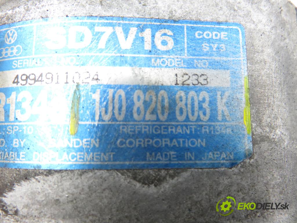 AUDI A3 (8L1) HB 2001 96,00 1.9 TDI PD 130 - ASZ 1896,00 KOMPRESOR: klimatizácie 1J0820803K (Kompresor klimatizácie)