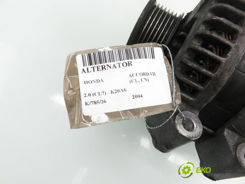 HONDA ACCORD VII (CL, CN) SEDAN 2004 114,00 2.0 (CL7) - K20A6 1998,00 Alternátor A6042 (Alternátor)