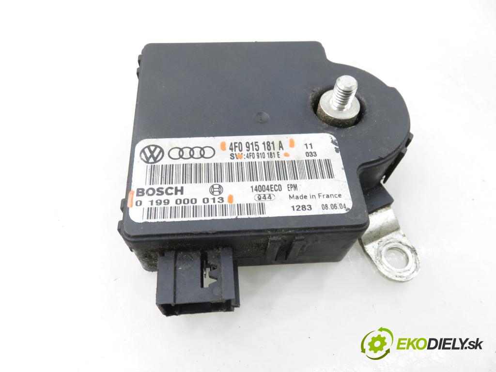 AUDI A6 (4F2, C6) SEDAN 2004 165,00 3.0 TDI quattro - BMK 2967,00 MODUL akumulátora 0199000013 ; 4F0910181E ; 4F0915181A
