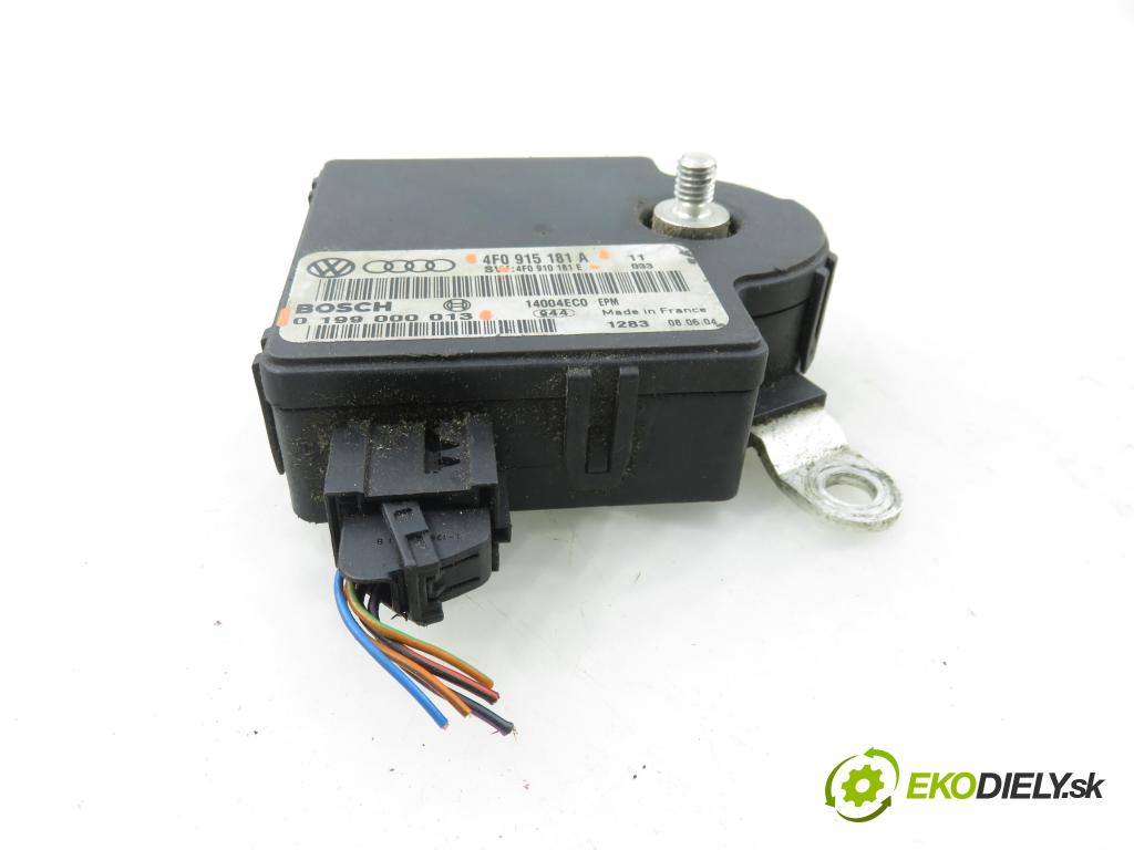 AUDI A6 (4F2, C6) SEDAN 2004 165,00 3.0 TDI quattro - BMK 2967,00 MODUL akumulátora 0199000013 ; 4F0910181E ; 4F0915181A