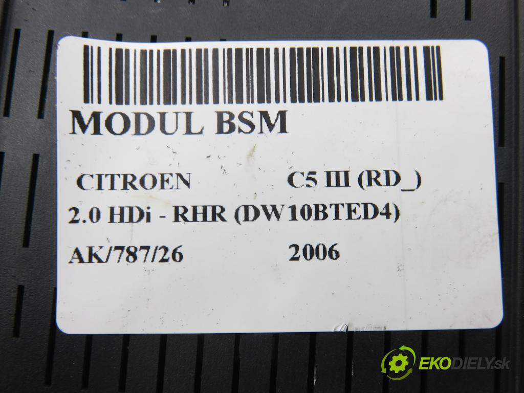 CITROEN C5 III (RD_) SEDAN 2006 100,00 2.0 HDi - RHR (DW10BTED4) 1997,00 MODUL BSI 966405888001