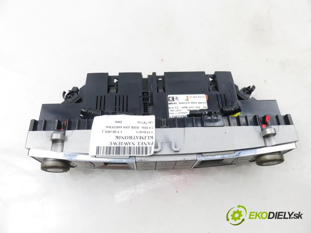 CITROEN C5 III (RD_) SEDAN 2006 100,00 2.0 HDi - RHR (DW10BTED4) 1997,00 Panel topení KLIMATRONIK 96829415CL