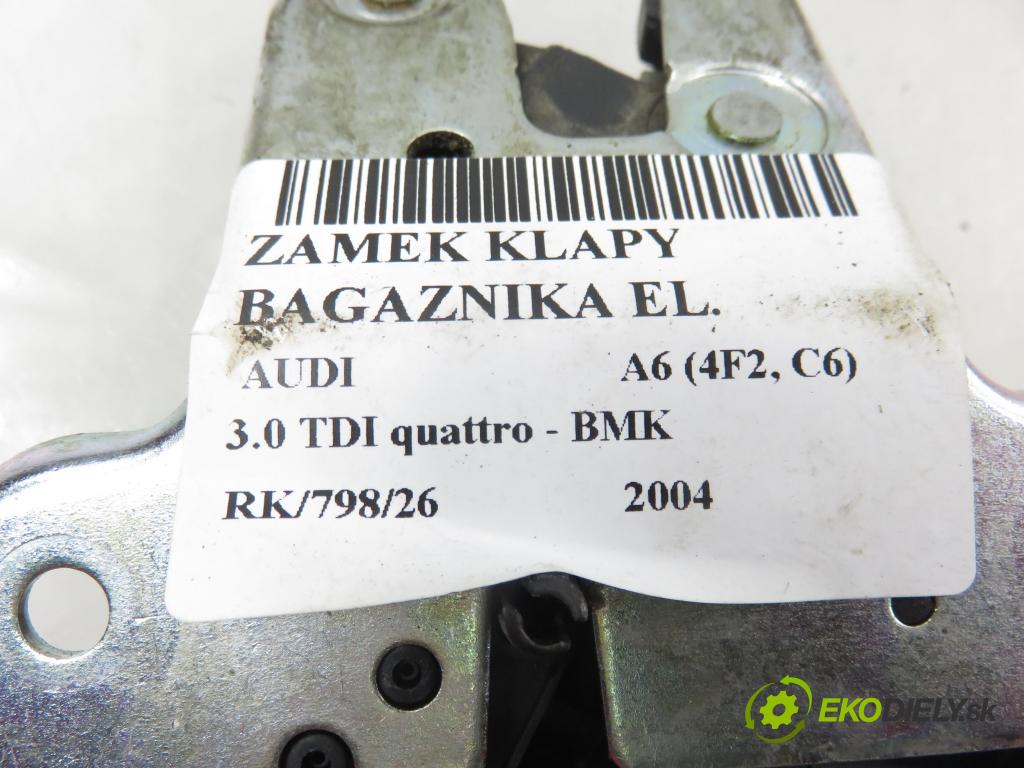 AUDI A6 (4F2, C6) SEDAN 2004 165,00 3.0 TDI quattro - BMK 2967,00 zámok dveří kufr EL. 4F5827505D