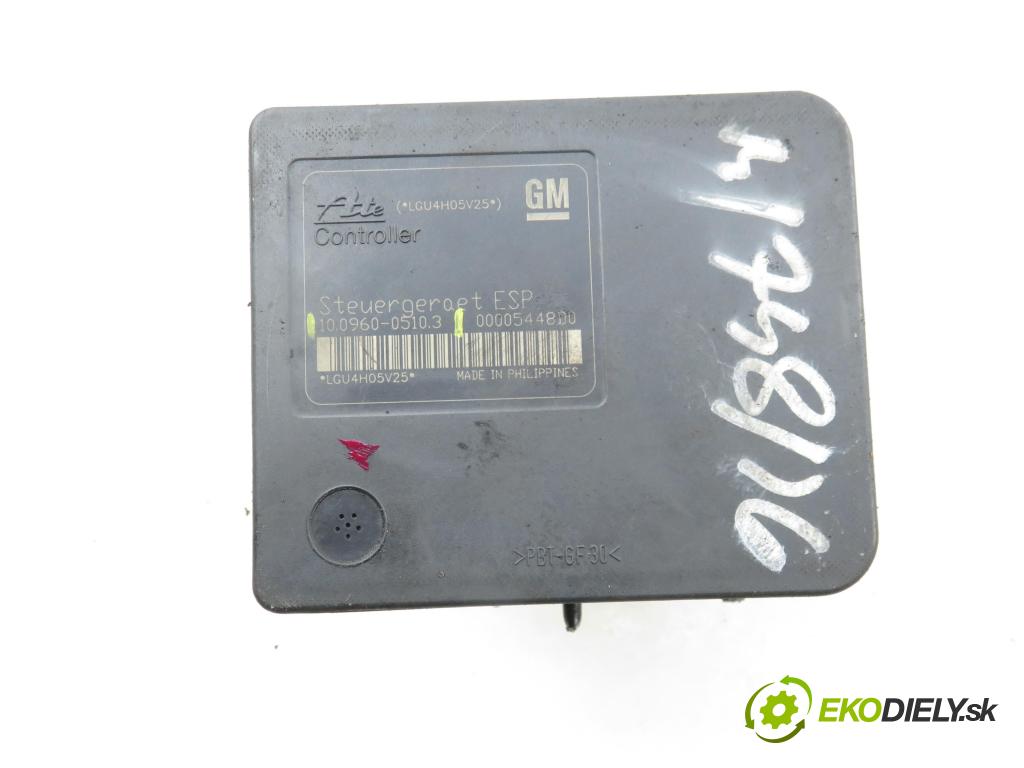 OPEL ASTRA H (A04) HB 2004 59,00 1.7 CDTI - Z 17 DTL 1686,00 Pumpa ABS 10096005103 ; 13157577GX ; 10020601274 (Pumpa ABS)