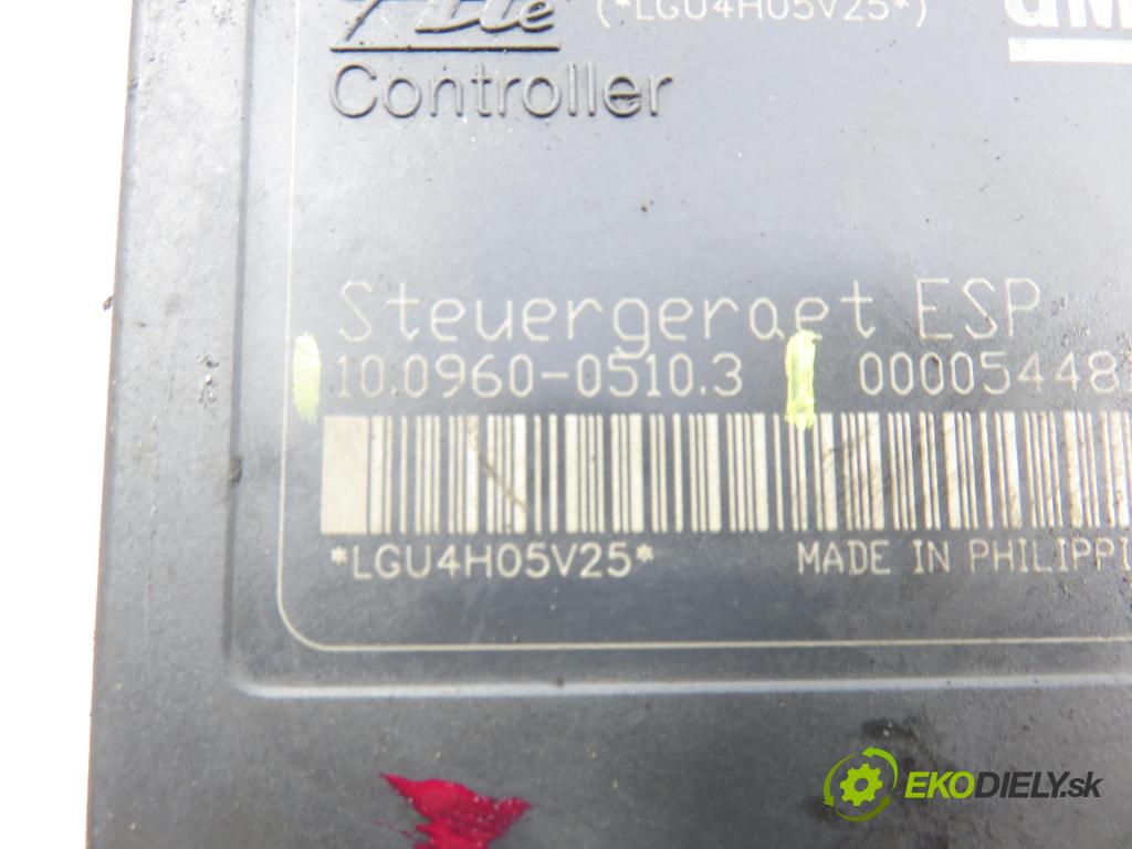 OPEL ASTRA H (A04) HB 2004 59,00 1.7 CDTI - Z 17 DTL 1686,00 Pumpa ABS 10096005103 ; 13157577GX ; 10020601274 (Pumpa ABS)