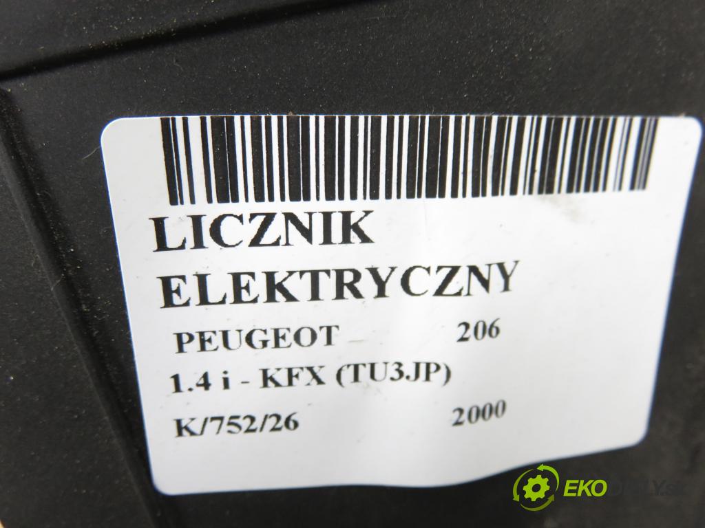 PEUGEOT 206 liftback (2A/C) HB 2000 55,00 1.4 i 75 -  KFX 1361,00 Prístrojovka elektrický 9641573980