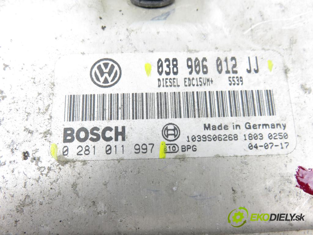 SEAT LEON (1M1) HB 2000 81,00 1.9 TDI 110 - ASV 1896,00 Riadiaca jednotka Motor 038906012JJ ; 0281011997