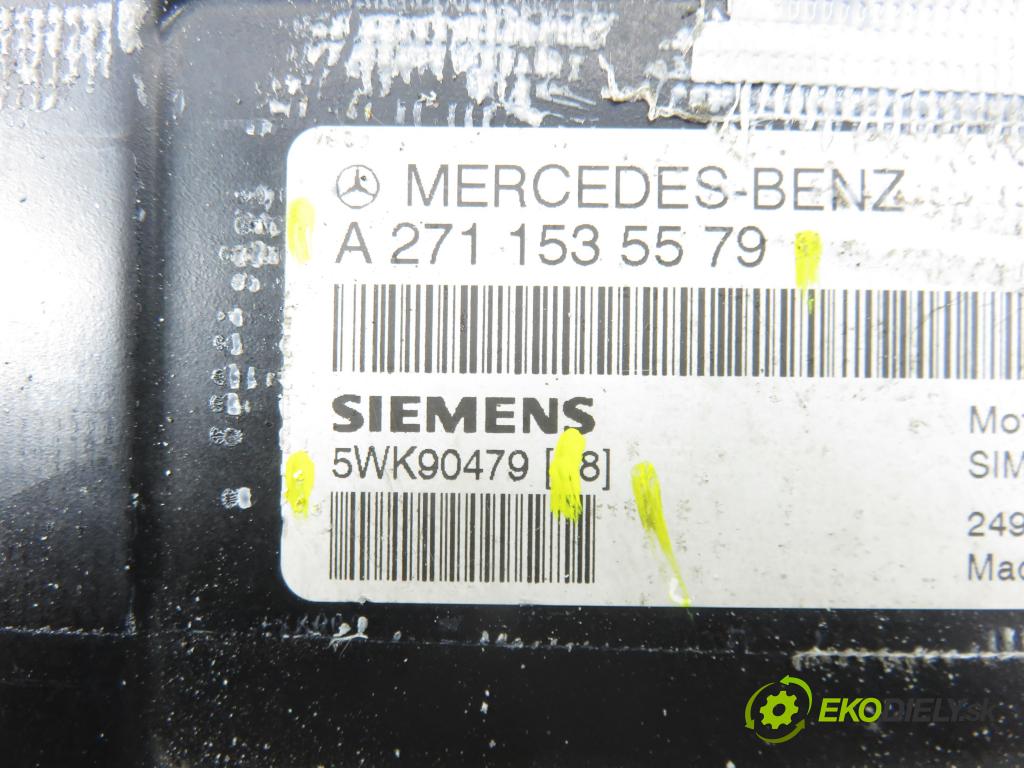 MERCEDES-BENZ KLASA C coupe (CL203) COUPE 2003 105,00 C 180 Kompressor (203.746) - M 271.946 1796,00 Riadiaca jednotka Motor 5WK90479 ; 2711535579