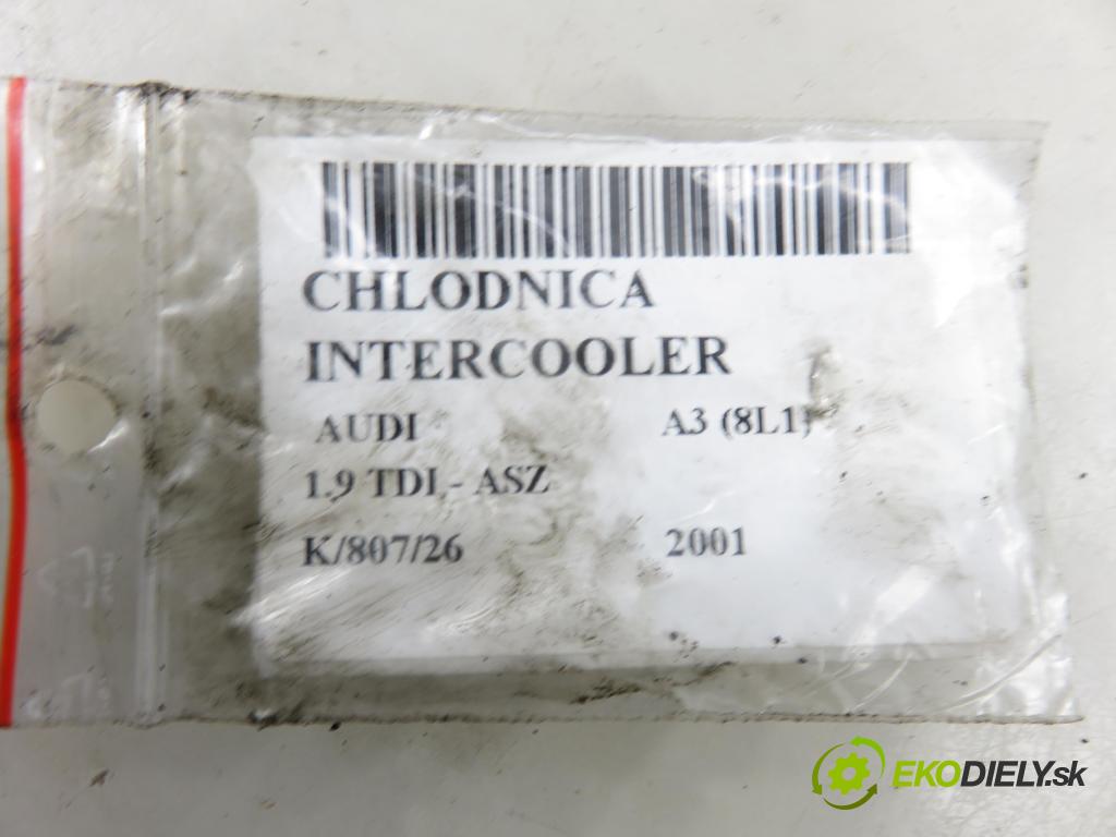AUDI A3 (8L1) HB 2001 96,00 1.9 TDI PD 130 - ASZ 1896,00 chladič intercooler 1J0145803E