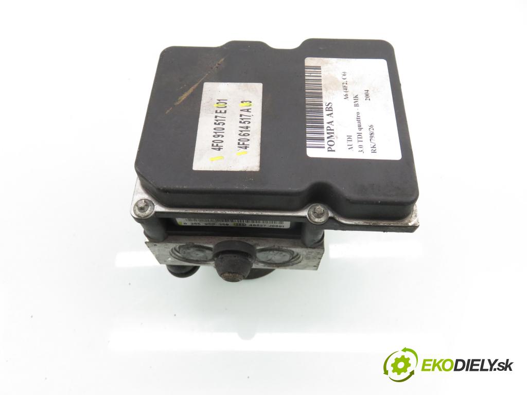 AUDI A6 (4F2, C6) SEDAN 2004 165,00 3.0 TDI quattro - BMK 2967,00 Pumpa ABS 0265950359 ; 4F0614517A ; 0265234111 (Pumpa ABS)