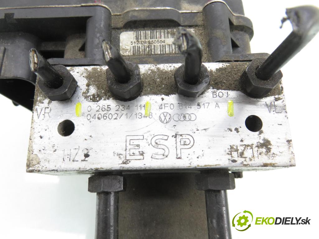 AUDI A6 (4F2, C6) SEDAN 2004 165,00 3.0 TDI quattro - BMK 2967,00 Pumpa ABS 0265950359 ; 4F0614517A ; 0265234111 (Pumpa ABS)