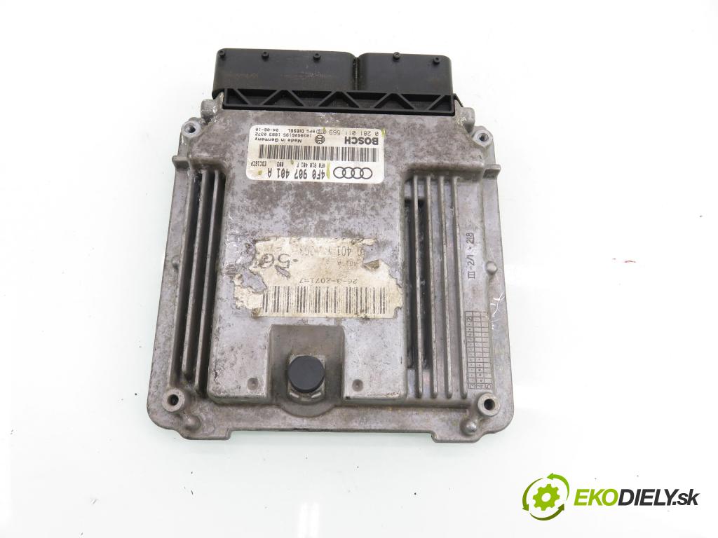 AUDI A6 (4F2, C6) SEDAN 2004 165,00 3.0 TDI quattro - BMK 2967,00 Riadiaca jednotka Motor 0281011569 ; 4F0907401A ; 4F0910401F