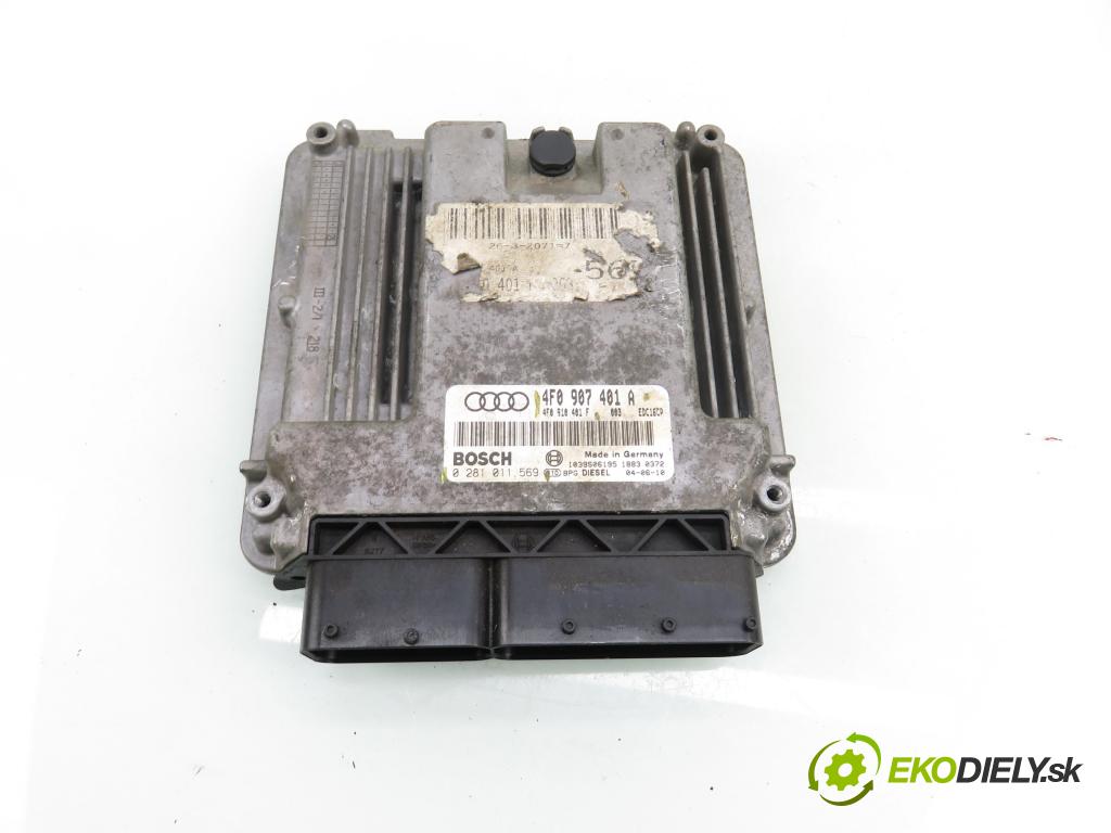 AUDI A6 (4F2, C6) SEDAN 2004 165,00 3.0 TDI quattro - BMK 2967,00 Riadiaca jednotka Motor 0281011569 ; 4F0907401A ; 4F0910401F