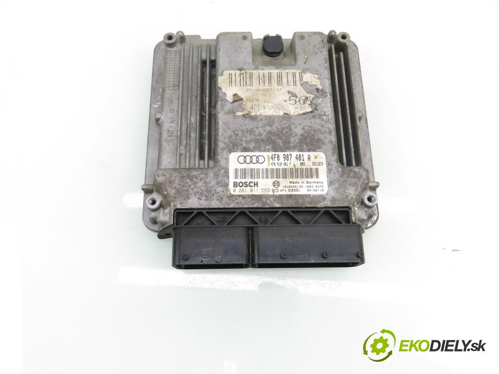 AUDI A6 (4F2, C6) SEDAN 2004 165,00 3.0 TDI quattro - BMK 2967,00 Riadiaca jednotka Motor 0281011569 ; 4F0907401A ; 4F0910401F