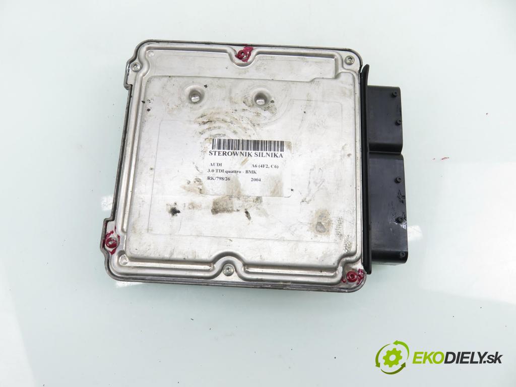 AUDI A6 (4F2, C6) SEDAN 2004 165,00 3.0 TDI quattro - BMK 2967,00 Riadiaca jednotka Motor 0281011569 ; 4F0907401A ; 4F0910401F