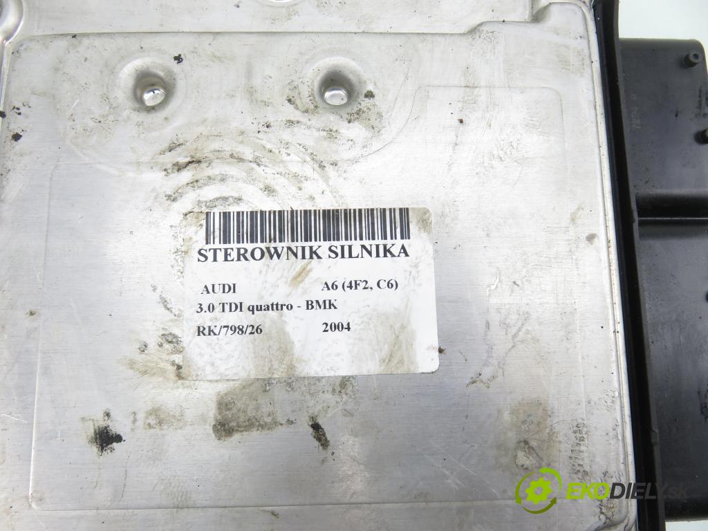 AUDI A6 (4F2, C6) SEDAN 2004 165,00 3.0 TDI quattro - BMK 2967,00 Riadiaca jednotka Motor 0281011569 ; 4F0907401A ; 4F0910401F