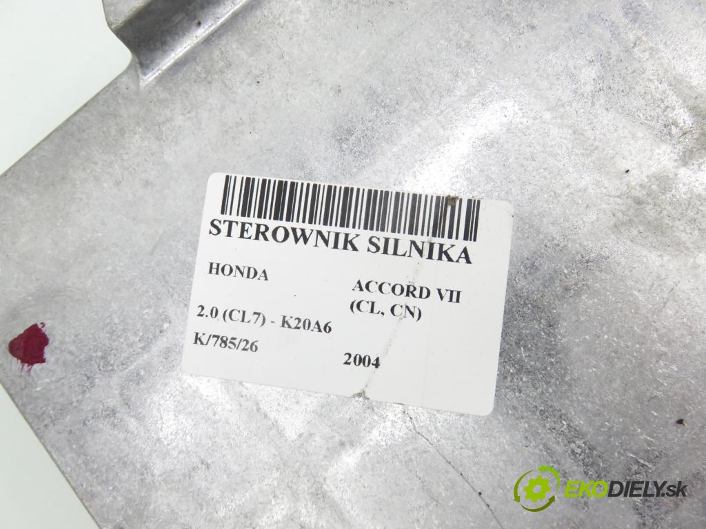 HONDA ACCORD VII (CL, CN) SEDAN 2004 114,00 2.0 (CL7) - K20A6 1998,00 Riadiaca jednotka Motor 37820RBAG03