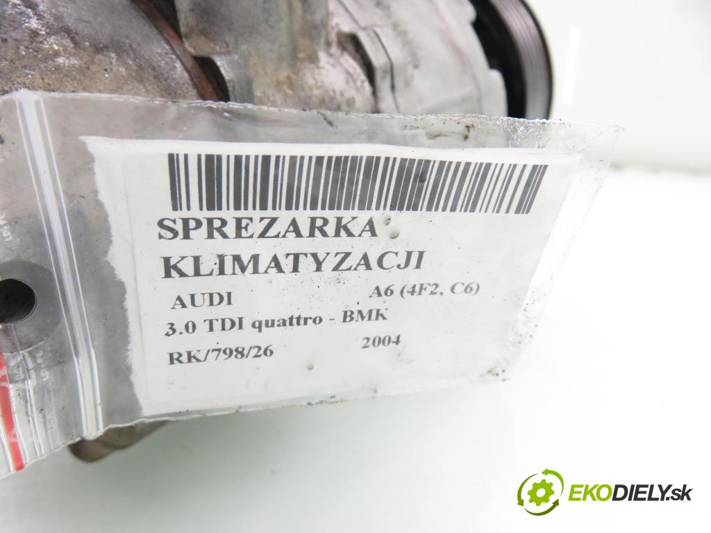 AUDI A6 (4F2, C6) SEDAN 2004 165,00 3.0 TDI quattro - BMK 2967,00 KOMPRESOR: klimatizácie NRF32263 (Kompresor klimatizácie)