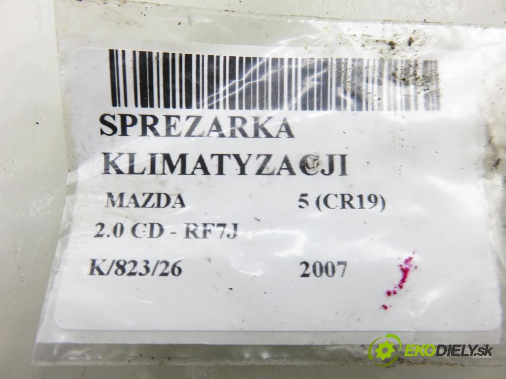 MAZDA 5 (CR19) MINIVAN 2007 105,00 2.0 MZR-CD 143 - RF7J 1998,00 KOMPRESOR: klimatizácie (Kompresor klimatizácie)