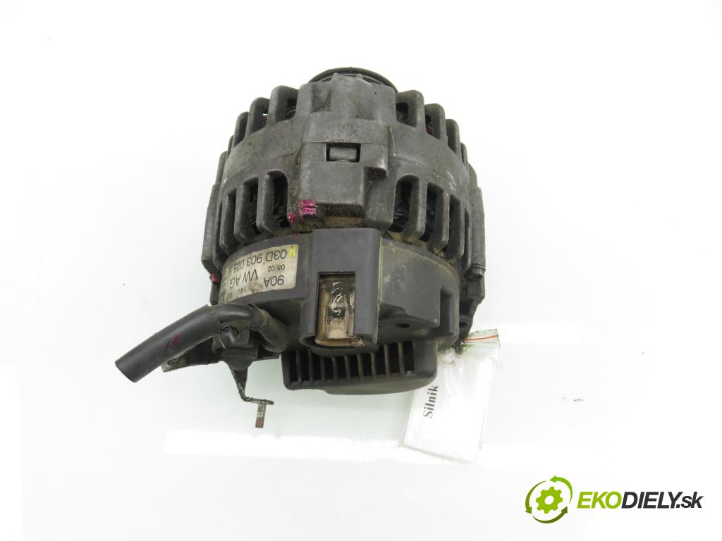 VW POLO (9N_) HB 2002 47,00 1.2 12V 64 - AZQ 1198,00 Alternátor 03D903025E (Alternátor)