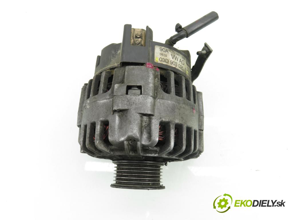 VW POLO (9N_) HB 2002 47,00 1.2 12V 64 - AZQ 1198,00 Alternátor 03D903025E (Alternátor)