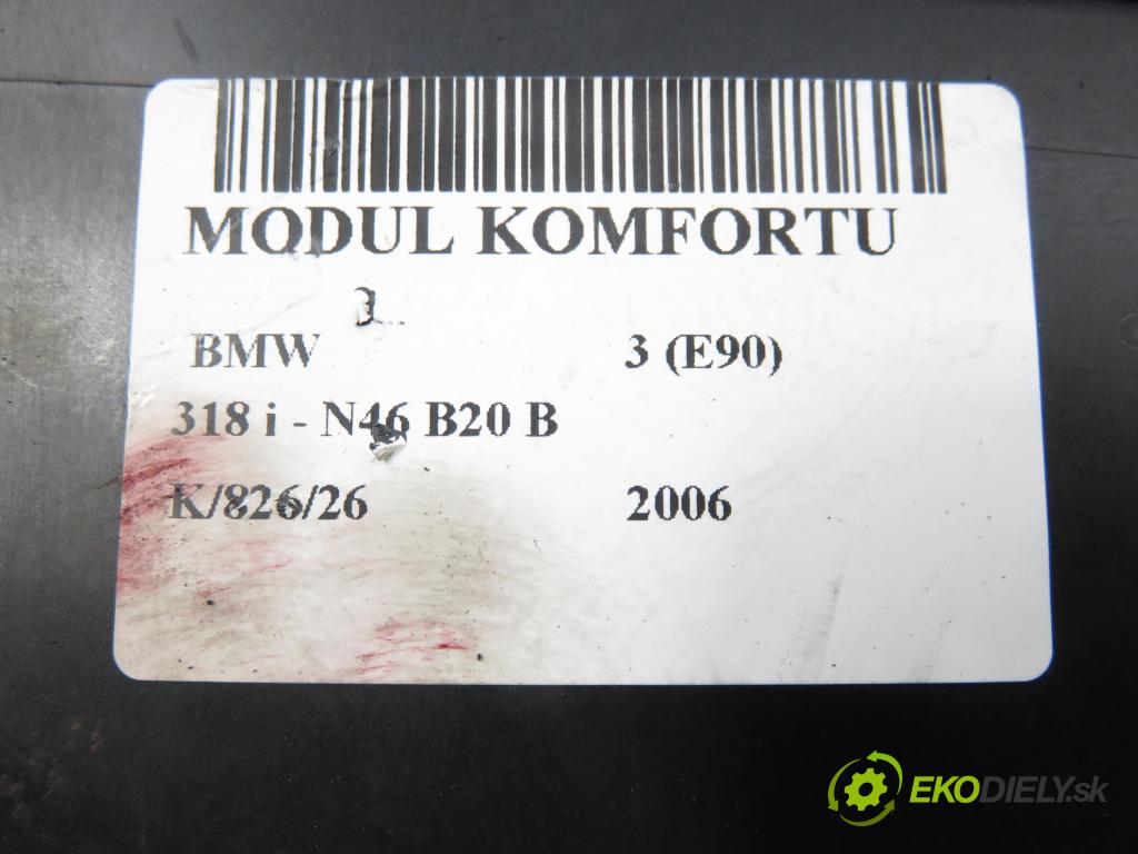 BMW 3 (E90) SEDAN 2006 95,00 318 i 129 - N46 B20 B 1995,00 MODUL komfortu 6983301 ; 6983302