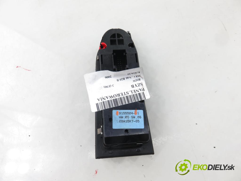 BMW 3 (E90) SEDAN 2006 95,00 318 i 129 - N46 B20 B 1995,00 Panel ovládania okien 9155504