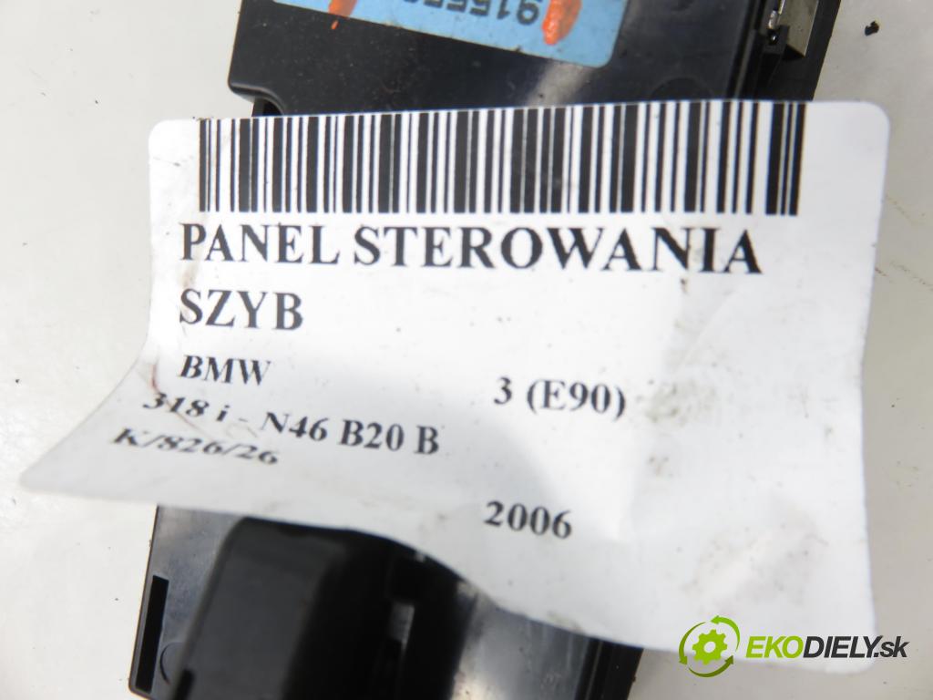 BMW 3 (E90) SEDAN 2006 95,00 318 i 129 - N46 B20 B 1995,00 Panel ovládania okien 9155504