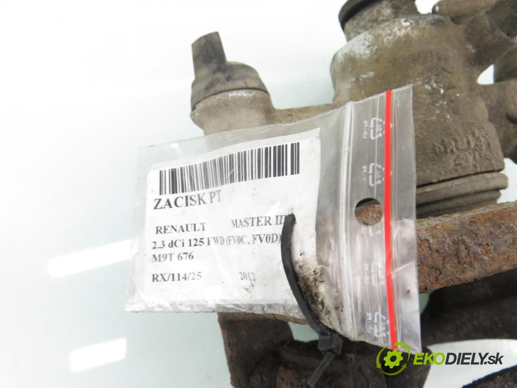 RENAULT MASTER III Skrzynia (FV) FURGON 2012 92,00 2.3 dCi 125 FWD (FV0C, FV0D) - M9T 676 2298,00 brzdič třmen PT 8200735275