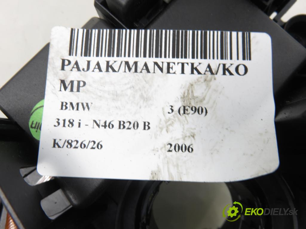 BMW 3 (E90) SEDAN 2006 95,00 318 i 129 - N46 B20 B 1995,00 páčka/prepínač 6989557 ; 9121745