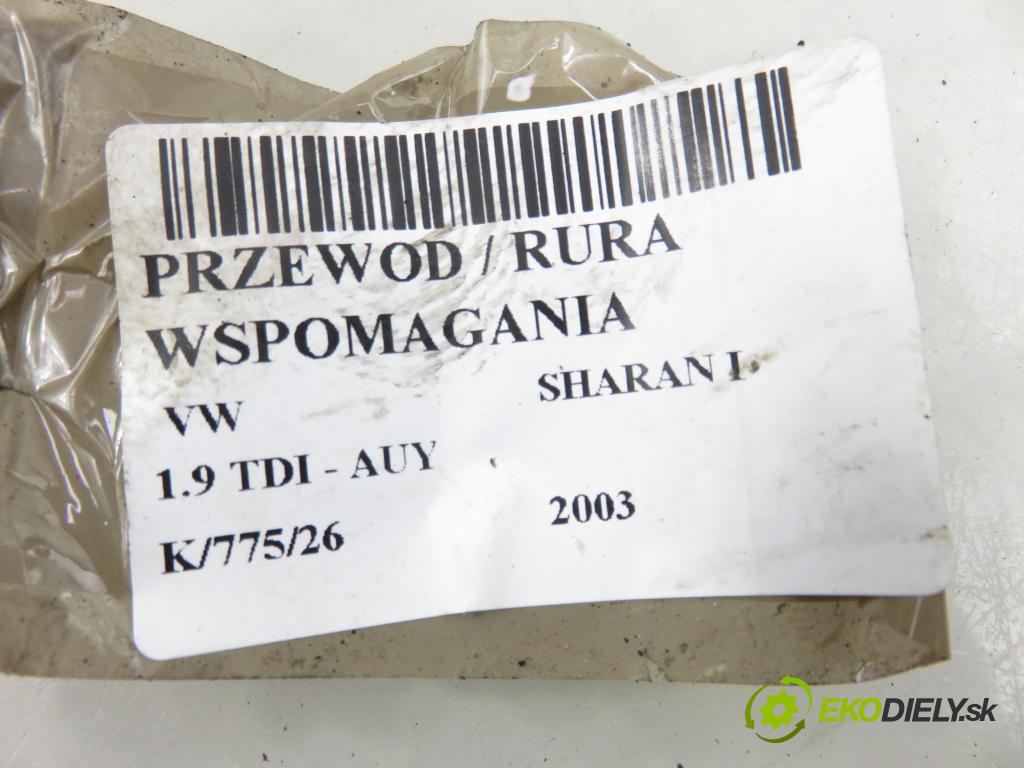 VW SHARAN (7M8, 7M9, 7M6) MINIVAN 2003 85,00 1.9 TDI PD 115 - AUY 1896,00 rúrka / Rúra servočerpadlo 7M3422893 ; YM213A719CA