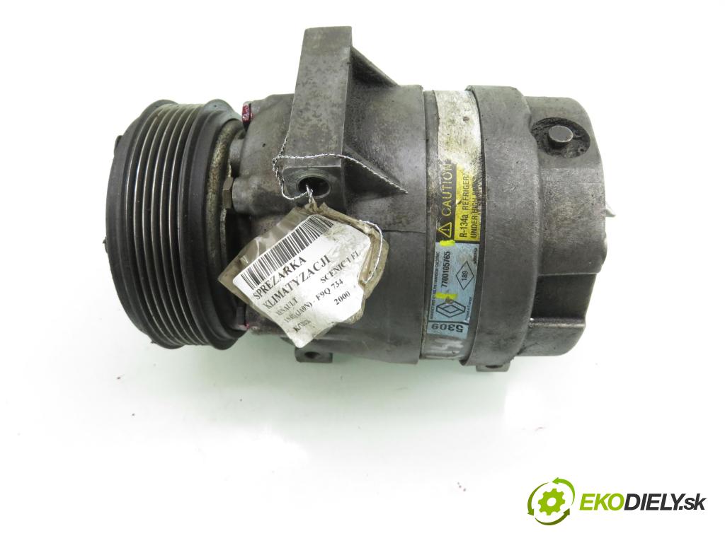 RENAULT SCENIC I (JA0/1_) MINIVAN 2000 72,00 1.9 dTi (JA0N) - F9Q 734 1870,00 KOMPRESOR: klimatizácie 7700105765 (Kompresor klimatizácie)