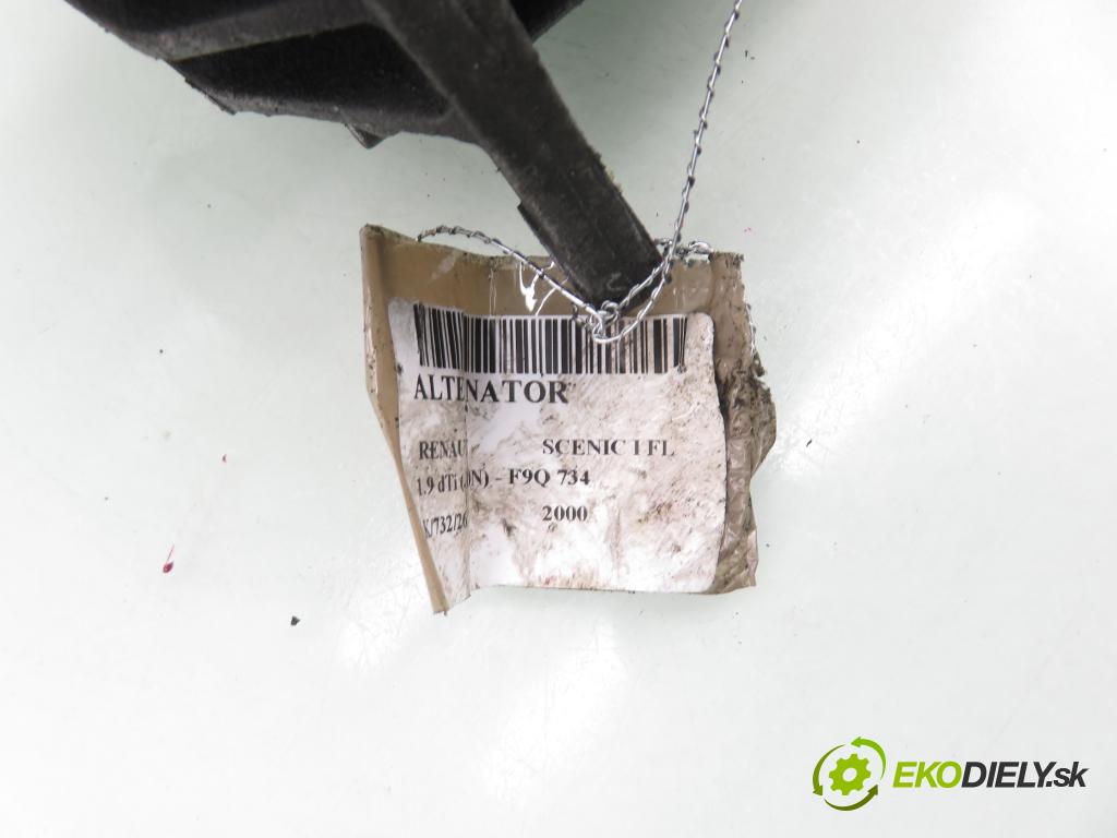 RENAULT SCENIC I (JA0/1_) MINIVAN 2000 72,00 1.9 dTi (JA0N) - F9Q 734 1870,00 Alternátor 8200054588 (Alternátor)